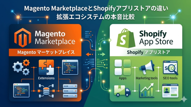 Magento MarketplaceとShopifyアプリストアの違い——拡張エコシステムの本音比較
