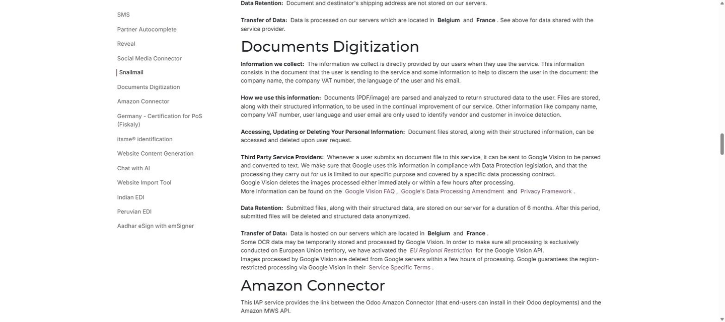 IAPプライバシーポリシー(保管期間6か月とGoogle Vision処理)