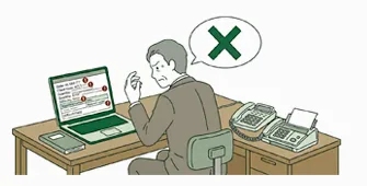 納期や請求の問い合わせに個別対応する担当者