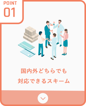 国内外どちらでも対応できるスキーム