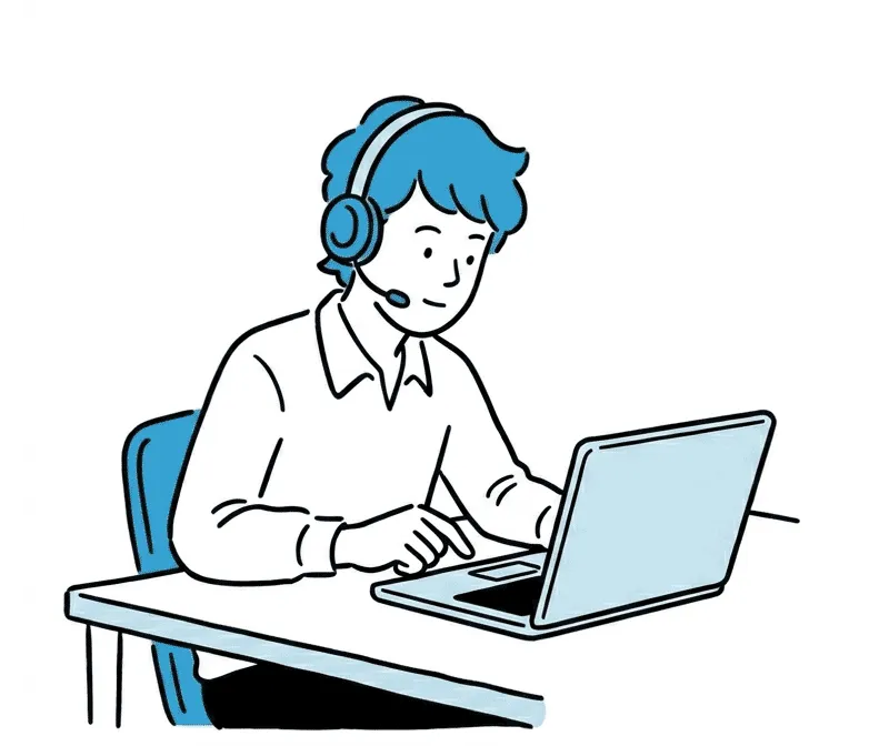 現状ヒアリングのイラスト