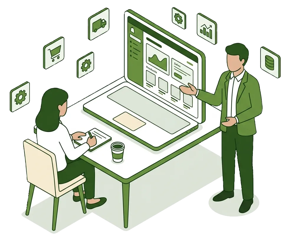 Shopify・EC外部システム連携の相談イメージ