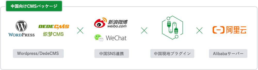 中国向けCMSパッケージ